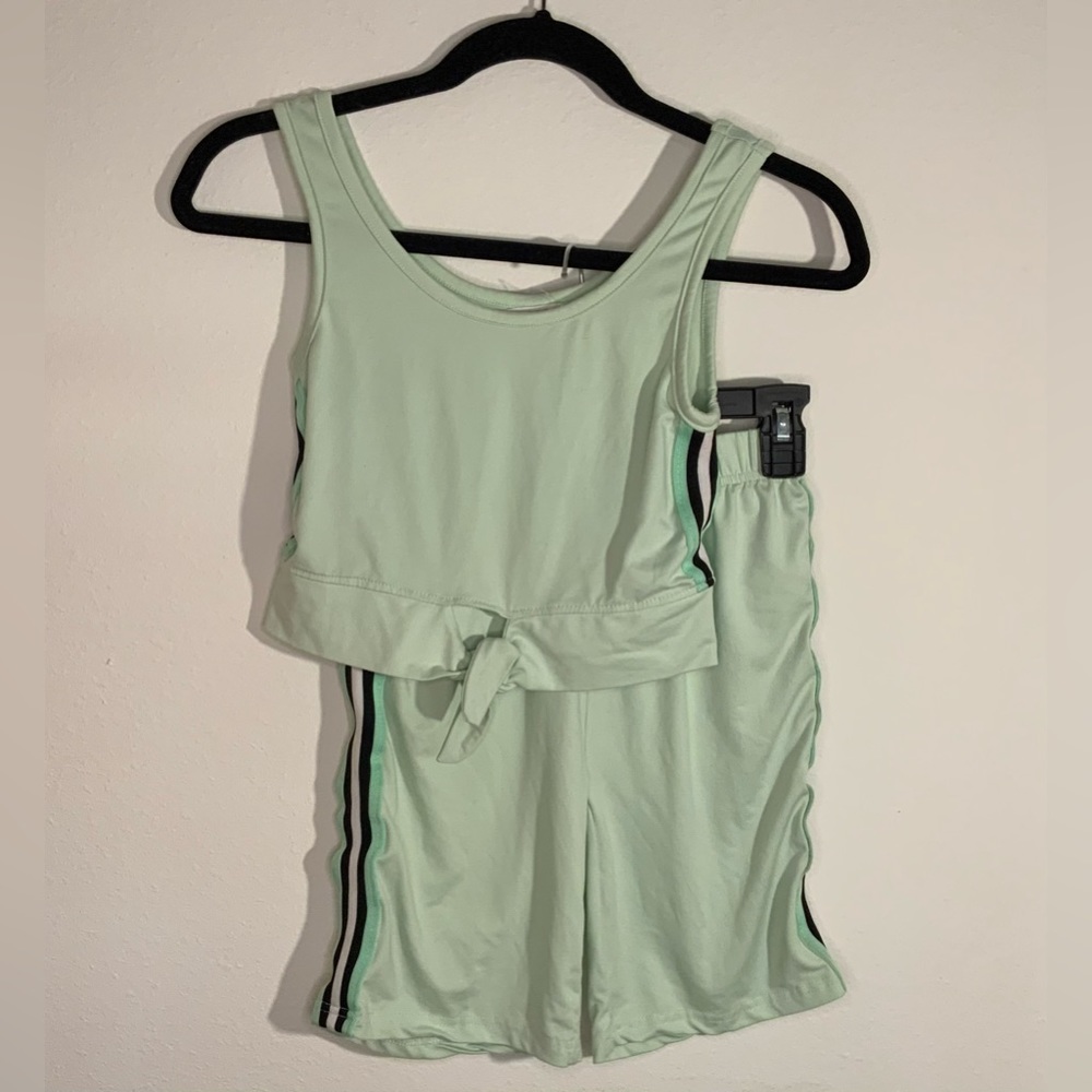 Full Circle Trends Crop Top and Biker Shorts Set Medium